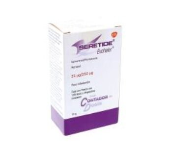 Seretide Evohaler 25 mcg Salmeterol/250 mcg Fluticasona Aerosol para Inhalación 120 Dosis