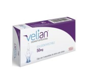 Velian 50 mg Dexketoprofeno 3 ud Ampolletas