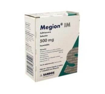 Megion Im 500 mg Ceftriaxona 1 ud Ampolleta