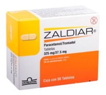 Zaldiar 325 mg Paracetamol/37.5 mg Tramadol 50 Tabletas