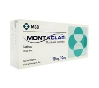 Montaclar 10 mg / 10 mg Loratadina + Montelukast 15 ud Tabletas