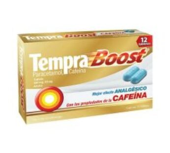 Tempra Boost 500 mg/ 65 mg Paracetamol, Cafeína 12 ud Tabletas
