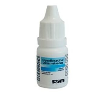 Genérico de Marca Ciprofloxacino/Dexametasona Solución Oftálmica 5 ml Gotas