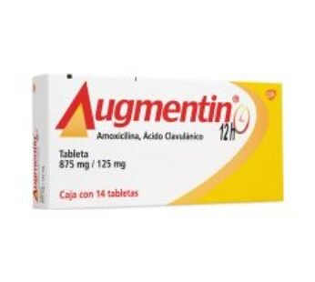 Augmentin 875 mg /125 mg Acido Clavulánico + Amoxicilina 14 ud Tabletas