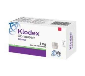 Klodex 2 mg Clonazepam 100 ud Tabletas