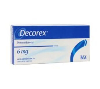Decorex 6 mg Dexametasona 10 ud Tabletas