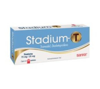 Stadium T 75 mg Tramadol/25 mg Dexketoprofeno 20 Tabletas