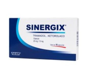 Sinergix 25 mg / 20 mg Ketorolaco, Tramadol 10 ud Cápsulas