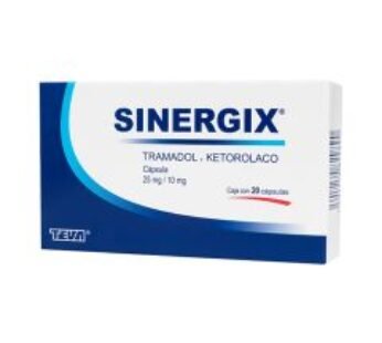 Sinergix 25 mg / 20 mg Ketorolaco, Tramadol 20 ud Cápsulas