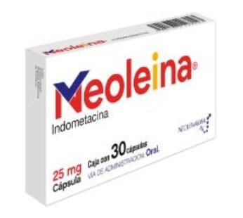 Neoleina 25 mg Indometacina 30 ud Cápsulas
