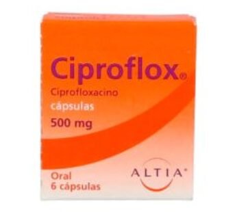 Ciproflox 500 mg Ciprofloxacino 6 Cápsulas