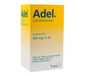 Adel 250 mg / 5 ml Claritromicina 60 ml Suspensión