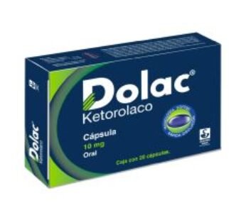 Dolac Antiinflamatorio 10 mg Ketorolaco 20 Cápsulas