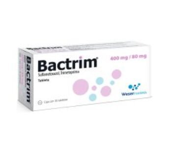 Bactrim 400 mg / 80 mg Sulfametoxazol + Trimetoprima 30 ud Tabletas