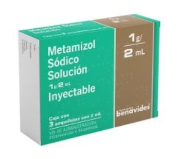 Farmacias Benavides 1 g / 2 ml Metamizol Sodico 3 ud Ampolletas