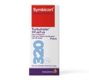 Symbicort 320 mcg Budesonida/9 mcg Formoterol Polvo para Inhalación 60 Dosis