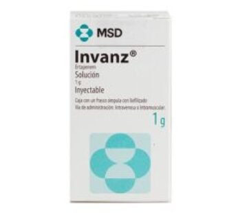 Invanz 1 g Ertapenem 1 Frasco Solución