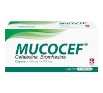 Mucocef 500 mg Bromhexina + Cefalexina 21 ud Cápsulas