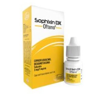 Sophixin Dx Ofteno 3 mg Ciprofloxacino/1 mg Dexametasona/ml Solución 5 ml Gotas