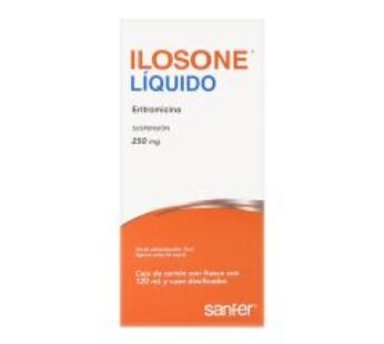 Ilosone 250 mg Eritromicina 120 ml Suspensión