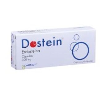 Dostein 300 mg Erdosteína 20 Cápsulas