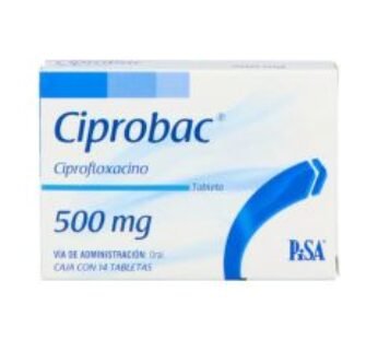 Ciprobac 500 mg Ciprofloxacino 14 ud Tabletas