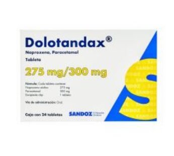 Dolotandax 275 mg Naproxeno/300 mg Paracetamol 24 Tabletas
