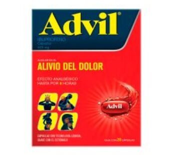 Advil 400 mg Ibuprofeno 20 Cápsulas