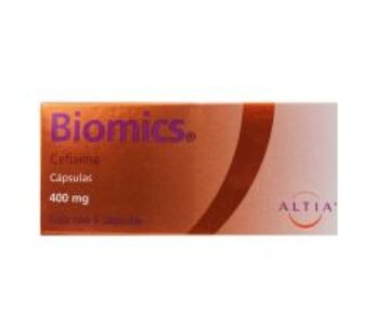 Biomics 400 mg Cefixima 6 Cápsulas