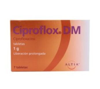 Ciproflox Dm 1 g Ciprofloxacino 7 Tabletas