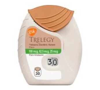 Trelegy 100 mcg Fluticasona/62.5 mcg Umeclidinio/25 mcg Vilanterol Suspensión para Inhalación 30 Dosis