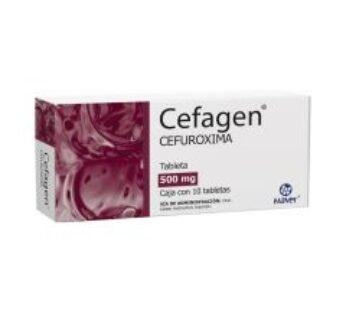 Genérico de Marca 500 mg Cefuroxima 10 Tabletas