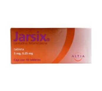 Jarsix 5 mg Loratadina/0.25 mg Betametasona 10 Tabletas