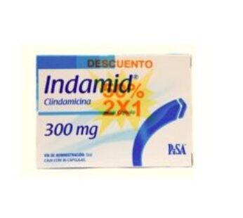 Indamid 300 mg Clindamicina 16 ud Cápsulas