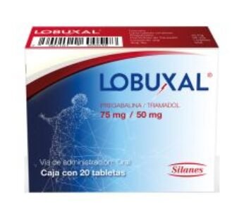 Lobuxal 75 mg Pregabalina/50 mg Tramadol 20 Tabletas