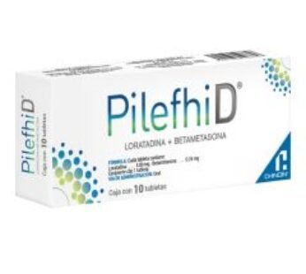 Pilefhid 5 mg / 0.25 mg Loratadina + Betametasona 10 ud Tabletas