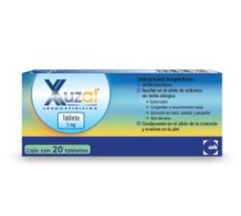 Xuzal 5 mg Levocetirizina 20 Tabletas