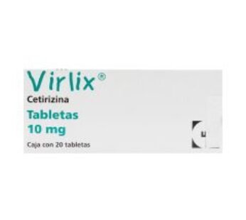Virlix 10 mg Cetirizina 20 ud Tabletas