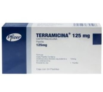 Terramicina 125 mg Oxitetraciclina 24 ud Tabletas