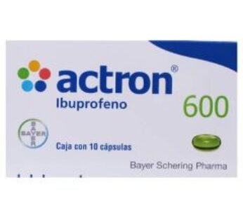 Actron 600 mg Ibuprofeno 10 Cápsulas