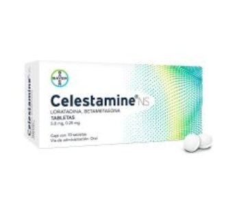 Celestamine Ns 5 mg Loratadina/0.25 mg Betametasona 10 Tabletas