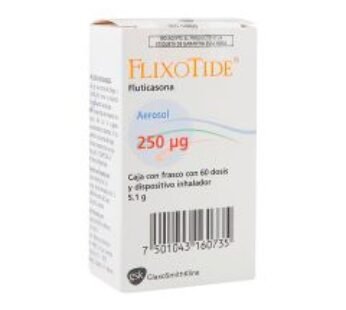 Flixotide 250 mcg Fluticasona 60 Dosis Aerosol