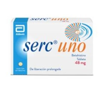 Serc Uno 48 mg Betahistina de Liberación Prolongada 30 ud Tabletas