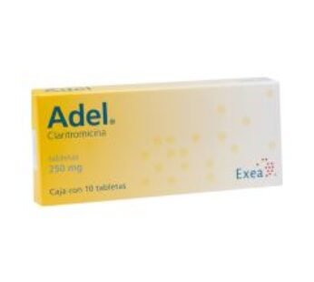 Adel 250 mg Claritromicina 10 ud Tabletas