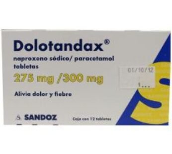 Dolotandax 275 mg / 300 mg Naproxeno + Paracetamol 12 ud Grageas