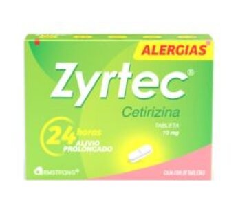 Zyrtec 10 mg Cetirizina 20 Tabletas