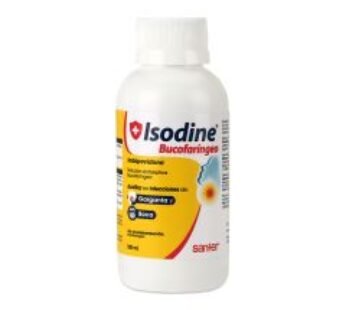 Isodine Iodopovidona Solución Antiséptica Bucofaríngea 120 ml Frasco