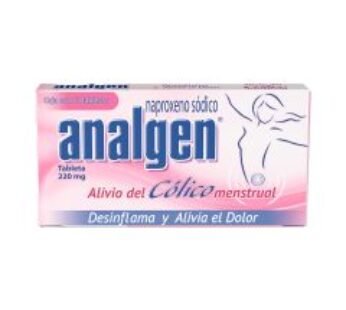 Analgen 220 mg Naproxeno Cólicos Menstruales 10 ud Tabletas