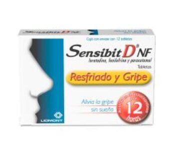 Sensibit D NF 2.5 mg Loratadina/5 mg Fenilefrina/500 mg Paracetamol 12 Tabletas