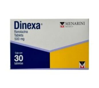 DINEXA 500 mg Ranolazina 30 Tabletas